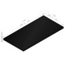 Plaque de mousse de polyéthylène PLASTAZOTE PER45-Noir-006 avec les dimensions