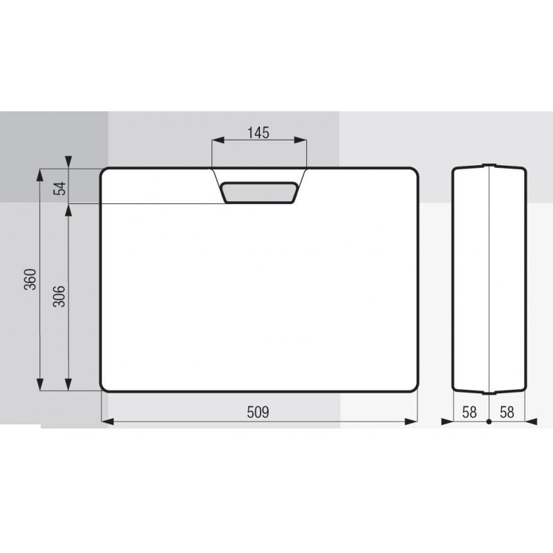 170/43 H156 Valise plastique grise - CALTECH