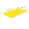 Plaque de mousse de polyéthylène PLASTAZOTE PER33-Jaune-005 avec les dimensions