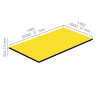 Plaque de mousse de polyéthylène PLASTAZOTE PER33-Jaune-060 avec les dimensions