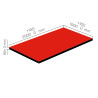 Plaque de mousse de polyéthylène PLASTAZOTE PER33-Rouge-090 avec les dimensions