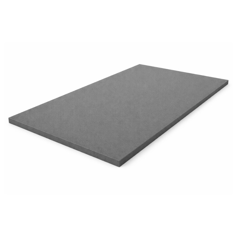 Plaque mousse polyuréthane (PU) lisse – grise – épaisseur 20 mm