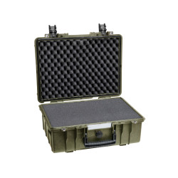 Valise étanche antichocs BAGETANCHE Explorer 4216HL coloris vert armée avec mousse prédécoupée