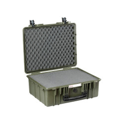 Valise étanche antichocs BAGETANCHE Explorer 4820HL coloris vert armée avec mousse prédécoupée