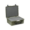 Valise étanche antichocs BAGETANCHE Explorer 4820HL coloris vert armée avec mousse prédécoupée