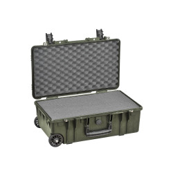 Valise étanche antichocs BAGETANCHE Explorer 5218HL coloris vert armée avec mousse prédécoupée
