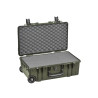 Valise étanche antichocs BAGETANCHE Explorer 5218HL coloris vert armée avec mousse prédécoupée