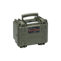 Valise étanche antichocs BAGETANCHE EXPLORER 1913.G fermée coloris vert