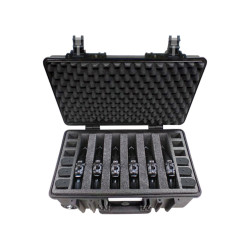 Valise étanche antichocs BAGETANCHE Explorer 5221HL coloris noir avec une aménagement pour 6 pistolets