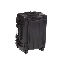 Valise étanche BAGETANCHE Explorer 5326 coloris noir , fermée vue de derrière