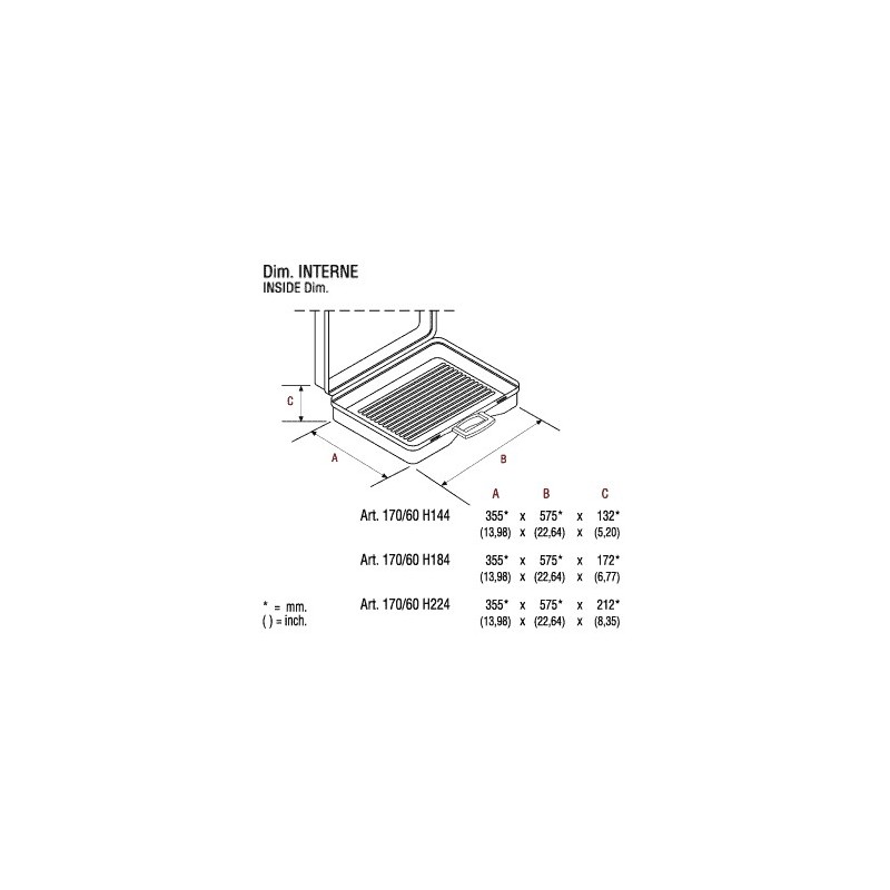 170/43 H156 Valise plastique grise - CALTECH