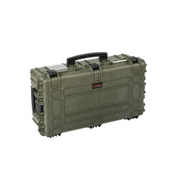 Valise étanche BAGETANCHE Explorer 7626HL coloris vert armée vue de profil