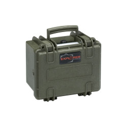 Valise étanche antichocs BAGETANCHE Explorer 2214 fermée, coloris vert