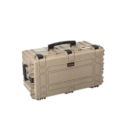 Valise étanche BAGETANCHE Explorer 7635HL coloris sable désert fermée