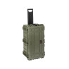 Valise étanche BAGETANCHE Explorer 7635HL coloris vert armée vue de face avec manche télescopique