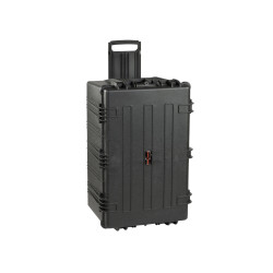 Valise étanche BAGETANCHE Explorer 7641 coloris noir vue de face avec manche télescopique