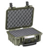 Valise étanche antichocs BAGETANCHE Explorer 2712HL. GCV avec mousse ondulée, coloris vert militaire
