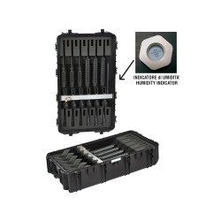 Valise étanche BAGETANCHE Explorer 10840 noire avec mousse pour 6+6 carabines AVEC hygromètre.