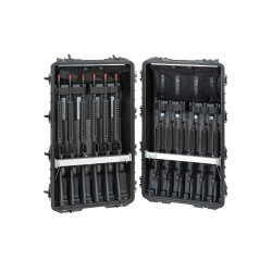 Valise étanche BAGETANCHE Explorer 10840 noire avec système de canon réglable pour 6+6 fusils, PAS d'indicateur d'humidité.