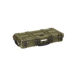 Valise étanche BAGETANCHE Explorer 7814HL coloris vert armée fermée et allongée