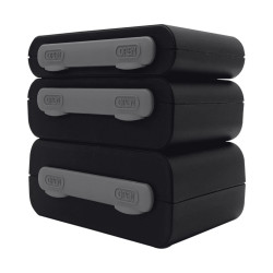 Valise Plastique BAGACASE Gaggione New Wave K2 small, medium et large coloris noir gris alu