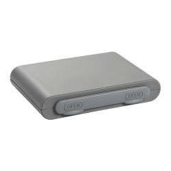 Valise Plastique BAGACASE Gaggione New Wave K2 small coloris gris alu