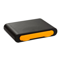 Valise Plastique BAGACASE Gaggione New Wave K2 small coloris noir orange