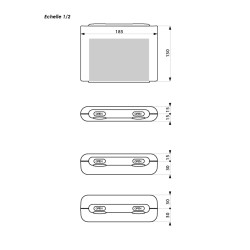 Valise Plastique BAGACASE Gaggione New Wave K2 S, M et L avec ses dimensions