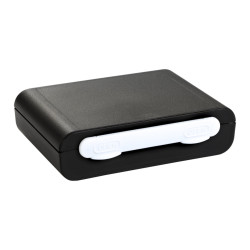 Valise Plastique BAGACASE Gaggione New Wave K2 medium coloris noir blanc