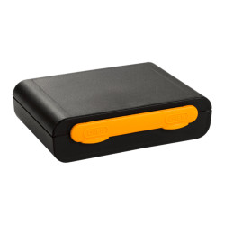 Valise Plastique BAGACASE Gaggione New Wave K2 medium coloris noir orange