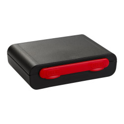 Valise Plastique BAGACASE Gaggione New Wave K2 medium coloris noir rouge