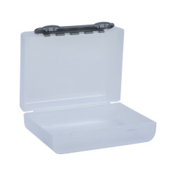 Valise Plastique BAGACASE Gaggione New Wave K2 medium coloris blanc ouverte