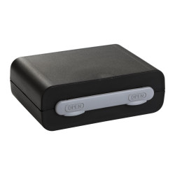 Valise Plastique BAGACASE Gaggione New Wave K2 large coloris noir gris alu