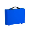 Valise Plastique BAGACASE Gaggione New Wave K4S coloris coque bleu outremer et fermoir bleu outremer