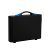Valise Plastique BAGACASE Gaggione New Wave K4M coloris coque noir et fermoir bleu