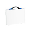 Valise Plastique BAGACASE Gaggione New Wave K4L coloris coque blanc fermoir bleu