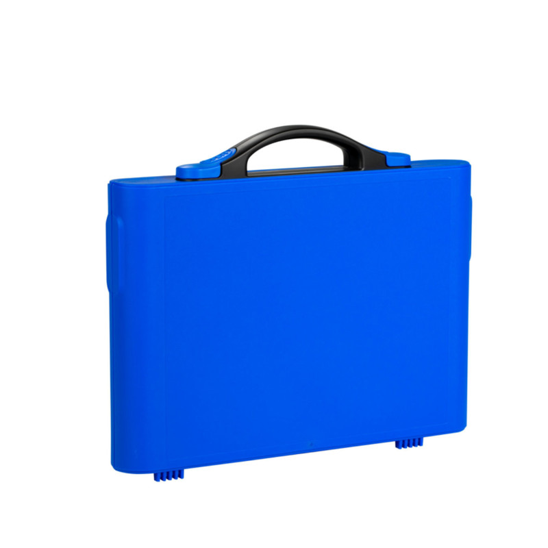 Valise Plastique BAGACASE Gaggione New Wave K4L coloris coque bleu outremer fermoir bleu