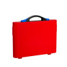 Valise Plastique BAGACASE Gaggione New Wave K4L coloris coque rouge fermoir bleu