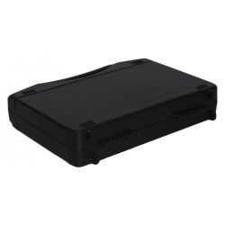 Valise Plastique BAGACASE Tekno 2002 coloris noir vue de derrière