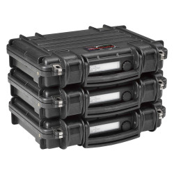 3 Valises étanche BAGETANCHE EXPLORER 3005 posées à l'horizontale