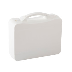 Valisette professionnelle BAGACASE Gaggione Casual T02 coloris blanc et fermoirs en blanc