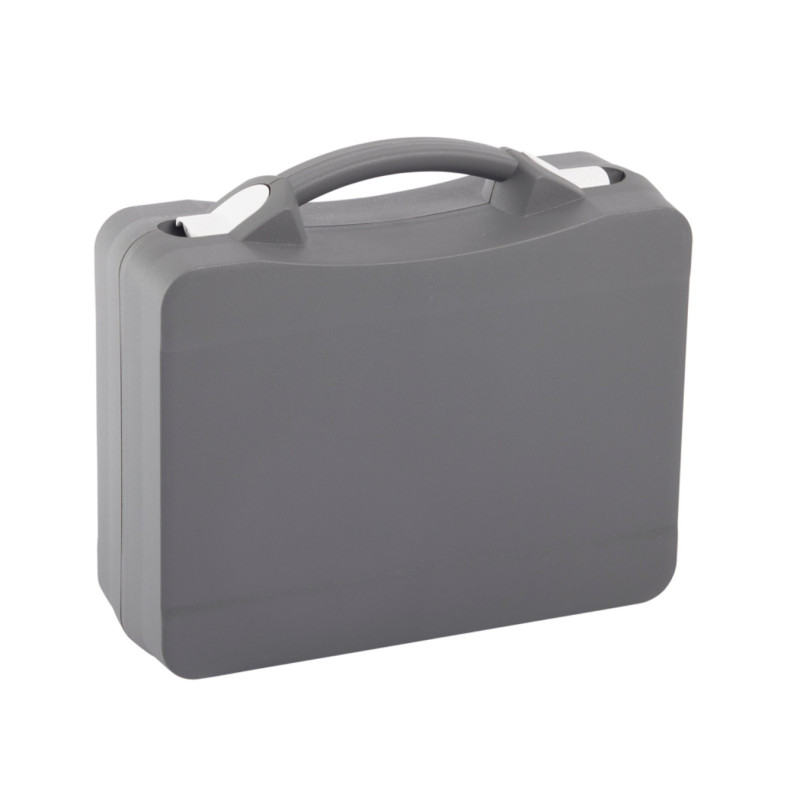 Valisette professionnelle BAGACASE Gaggione Casual T02 coloris gris et fermoirs en blanc