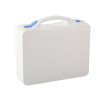 Valisette professionnelle BAGACASE Gaggione Casual T04 coloris blanc avec fermoirs en bleu pastel