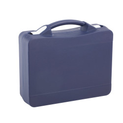 Valisette professionnelle BAGACASE Gaggione Casual T04 coloris bleu marine avec fermoirs en blanc