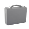 Valisette professionnelle BAGACASE Gaggione Casual T04 coloris gris avec fermoirs en blanc