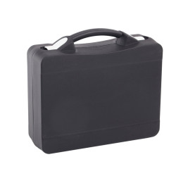 Valisette professionnelle BAGACASE Gaggione Casual T04 coloris noir avec fermoirs en blanc