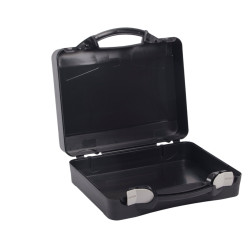 Valisette professionnelle BAGACASE Gaggione Casual T04 coloris noir ouverte