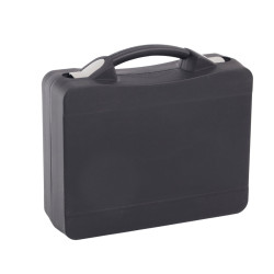 Valisette professionnelle BAGACASE Gaggione Casual T04 coloris noir avec fermoirs en gris