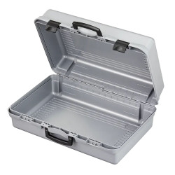 Valise Plastique BAGACASE PNR224VP60 ouverte
