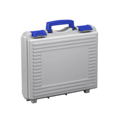 Valise Plastique BAGACASE PNR96VP34 coloris fermoirs bleu